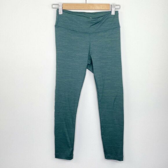 Outdoor Voices Green Pull On Activewear Leggings Women's Size Small S - Picture 1 of 6